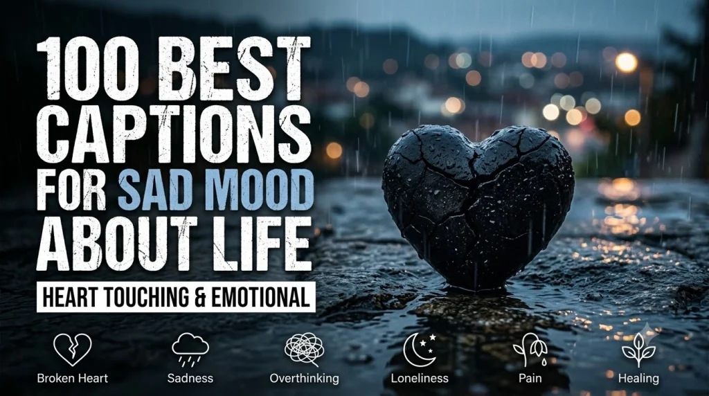 100 Best Sad Captions About Life (Deep, Emotional & Heart Touching)