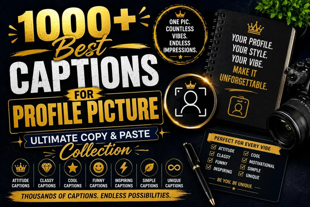 1000+ Best Captions for Profile Picture (Ultimate Copy & Paste Collection)
