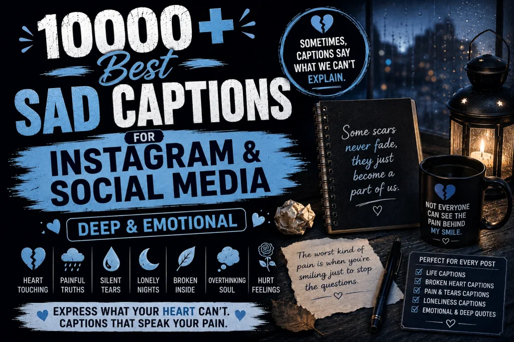 1000+ Best Sad Captions for Instagram & Social Media (Deep & Emotional)